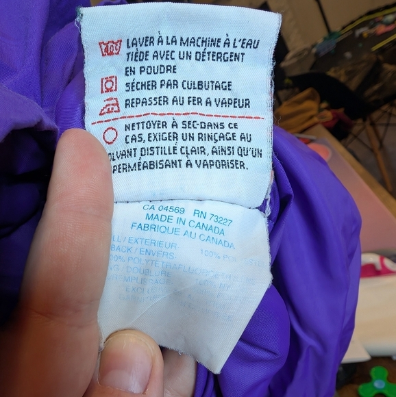 Vintage FarWest Zip Button Purple Winter Ski Jacket Coat Gore Tex - Picture 8 of 13